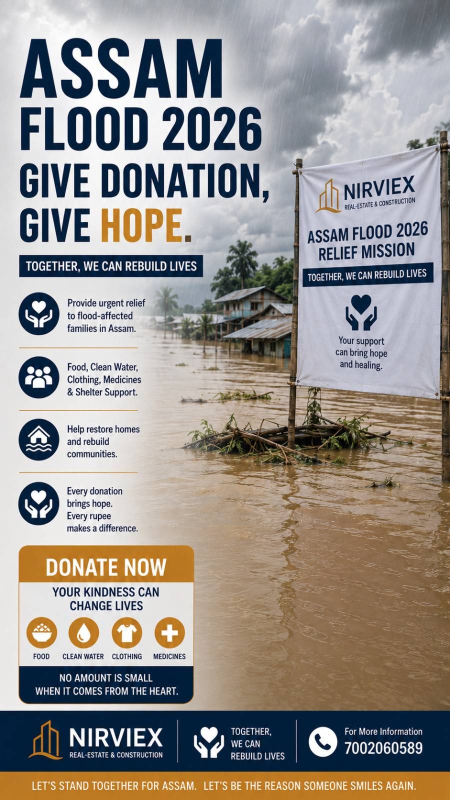 Nirviex flood relief operations across Assam 2024